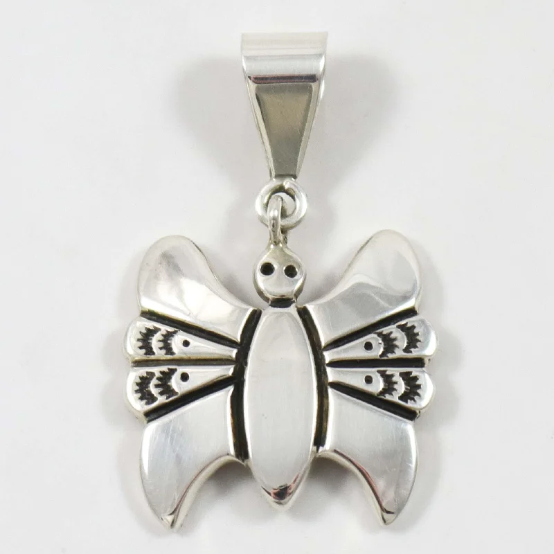 Best necklaces and pendants with emerald gemstones for a rich, sophisticated design-Butterfly Pendant