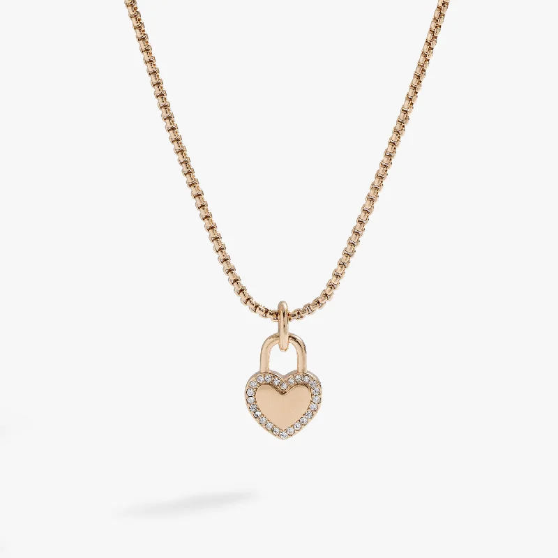 Best necklaces and pendants with heart-shaped designs for a romantic look-Heart Lock 'Follow Your Dreams' Necklace