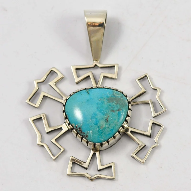 Necklaces and pendants with crescent moon designs for a celestial and mystical feel-Bisbee Turquoise Pendant