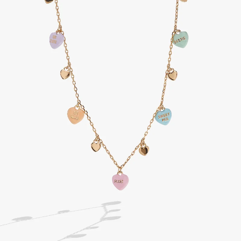 Stunning necklaces and pendants with birthstone pendants for a personal touch-Sweethearts® Multi-Charm Necklace