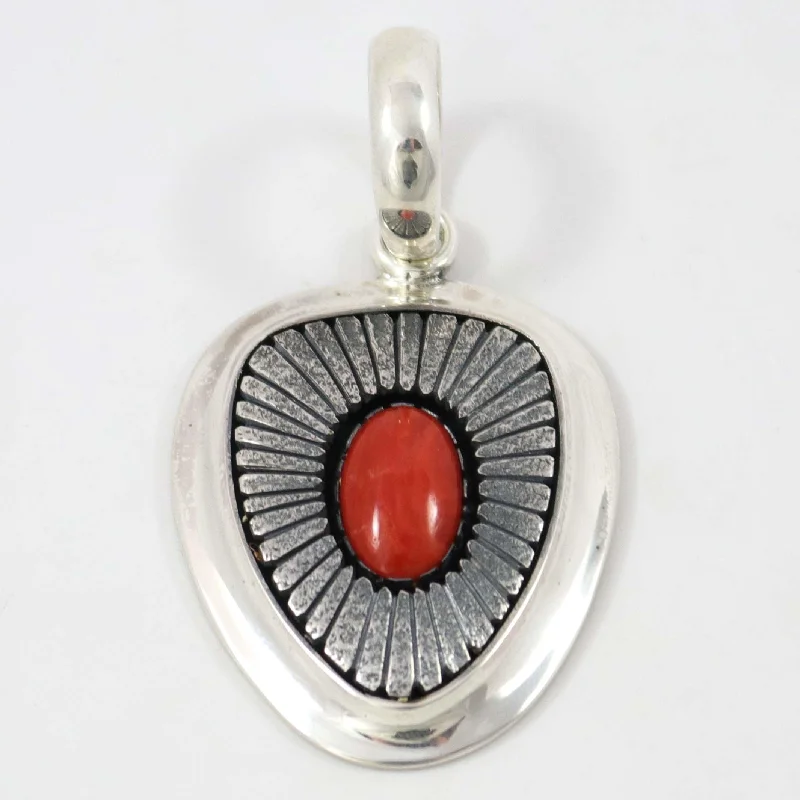 Best necklaces and pendants with butterfly wings for a delicate, graceful style-Coral Pendant