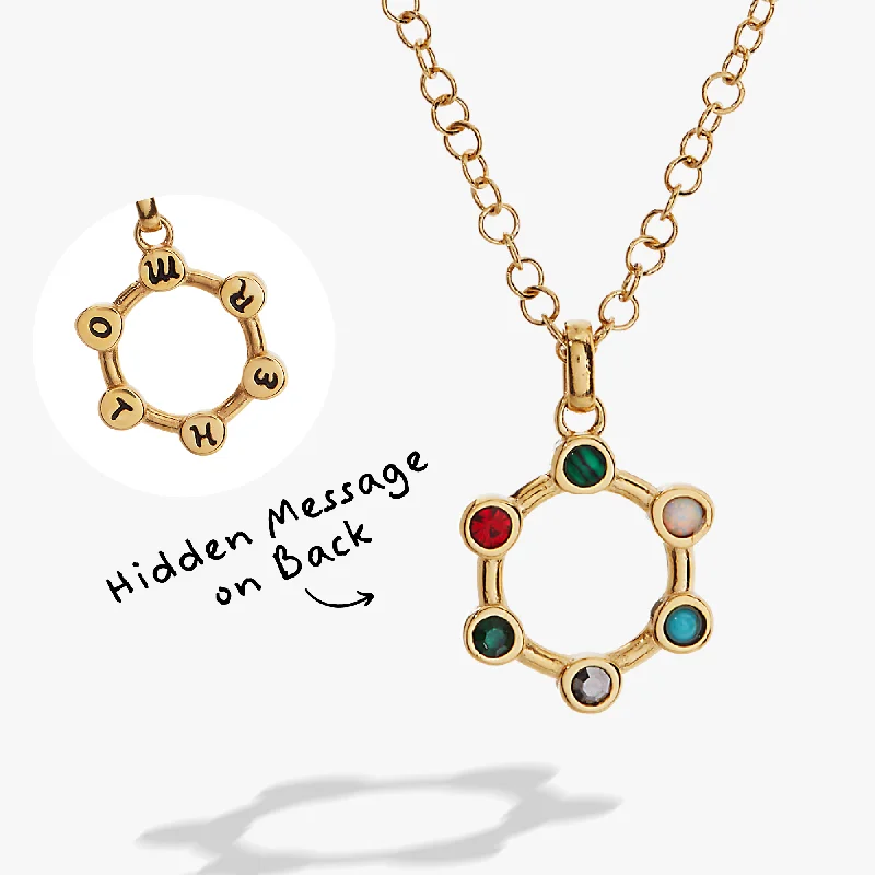 Best necklaces and pendants with intricate filigree for vintage-inspired elegance-Hidden Message 'Mother' Crystal Necklace