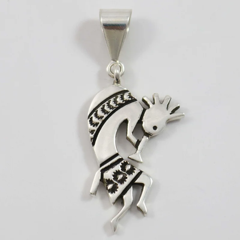 Beautiful necklaces and pendants with geometric shapes for a modern, artistic design-Kokopelli Pendant