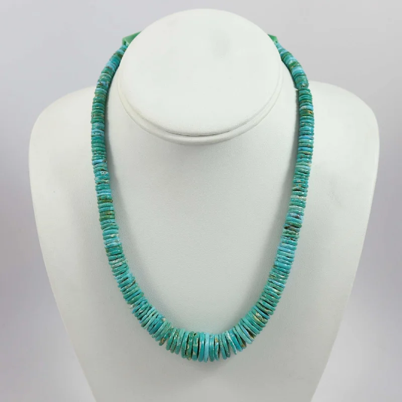 Best necklaces and pendants with seashell designs for a tropical, beachy vibe-Tyrone Turquoise Necklace