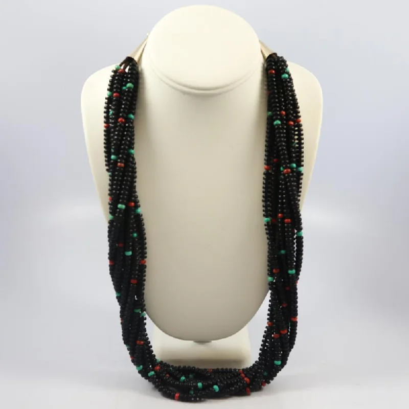 Necklaces and pendants with enamel accents for a colorful, eye-catching appearance-Multi-Stone Bead Necklace