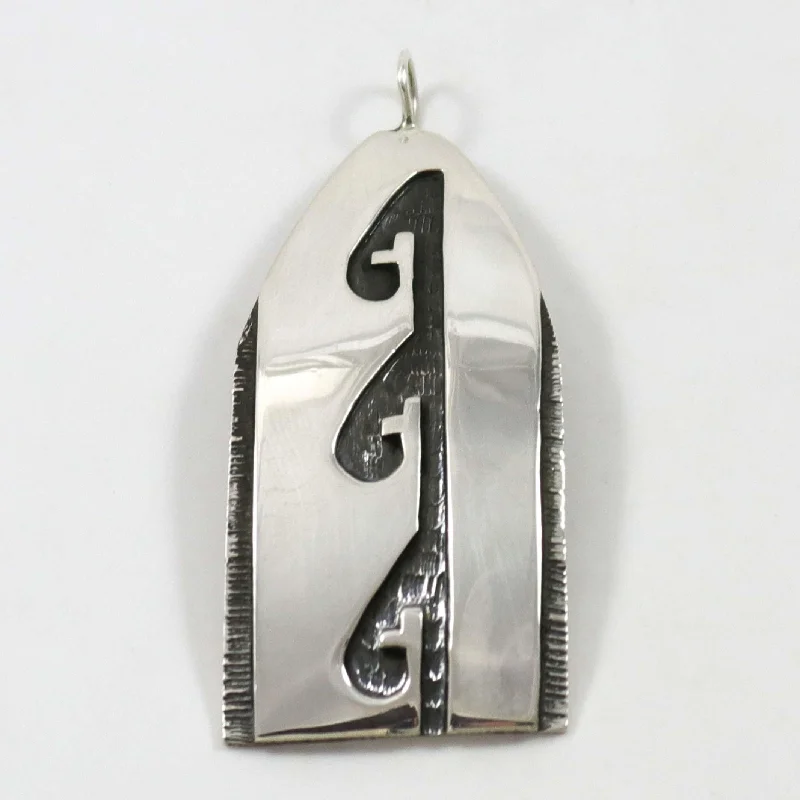 Elegant necklaces and pendants with diamond accents for added sparkle-1980s Hopi Corn Stalk Pendant