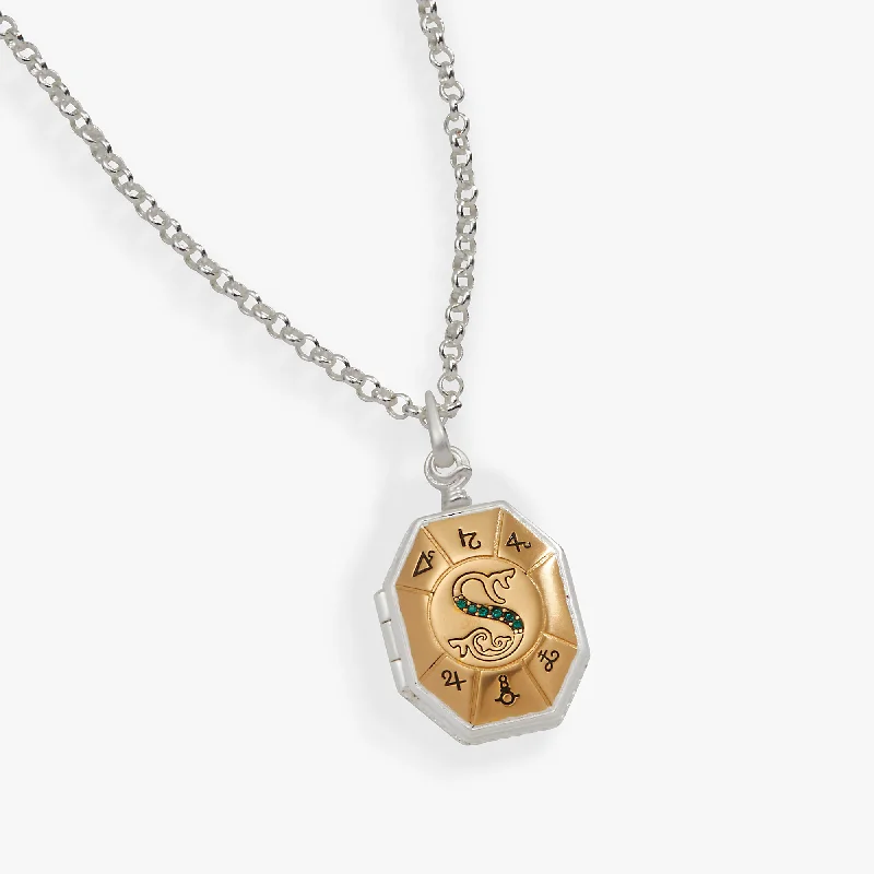 Beautiful necklaces and pendants with diamond halo settings for extra brilliance-Harry Potter™ Slytherin’s Locket Necklace