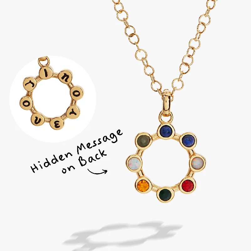 Stunning necklaces and pendants with birthstone pendants for a personal touch-Hidden Message 'I Love You' Crystal Necklace