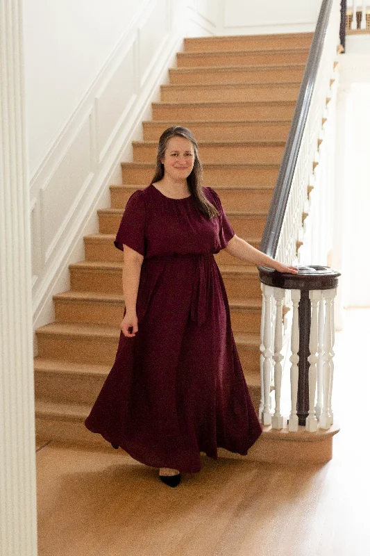 Plus size dresses for celebrations shine with style -'Alexandra' Chiffon Maxi Dress FINAL SALE