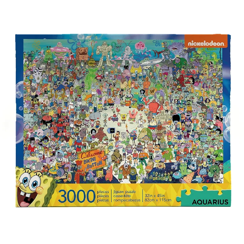 Breathable cotton pants for all-day summer ease -Aquarius Spongebob Squarepants Puzzle (3000 Piece Jigsaw Puzzle) - Official