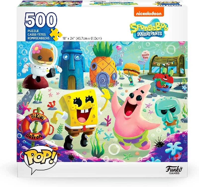 Warm flannel pants for chilly morning lounging -POP! Puzzles - SpongeBob SquarePants (500 pieces)