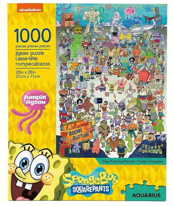 Lightweight travel pants for long flight comfort -Spongebob Squarepants 1000 pc puzzle