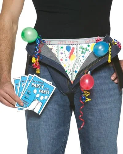 Moisture-wicking pants for intense gym workouts -Party In My Pants Costume Adult