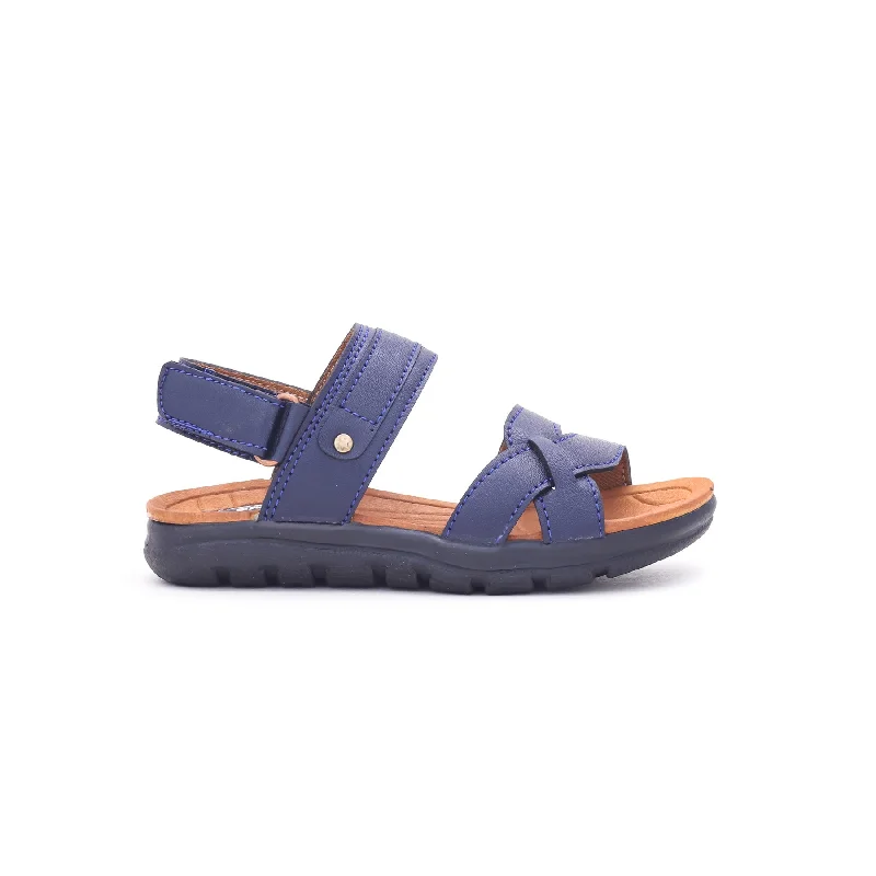 Summer sandals for women with simple design and flexible, comfortable fit-Navy Color Boys Casual Sandals KD9082