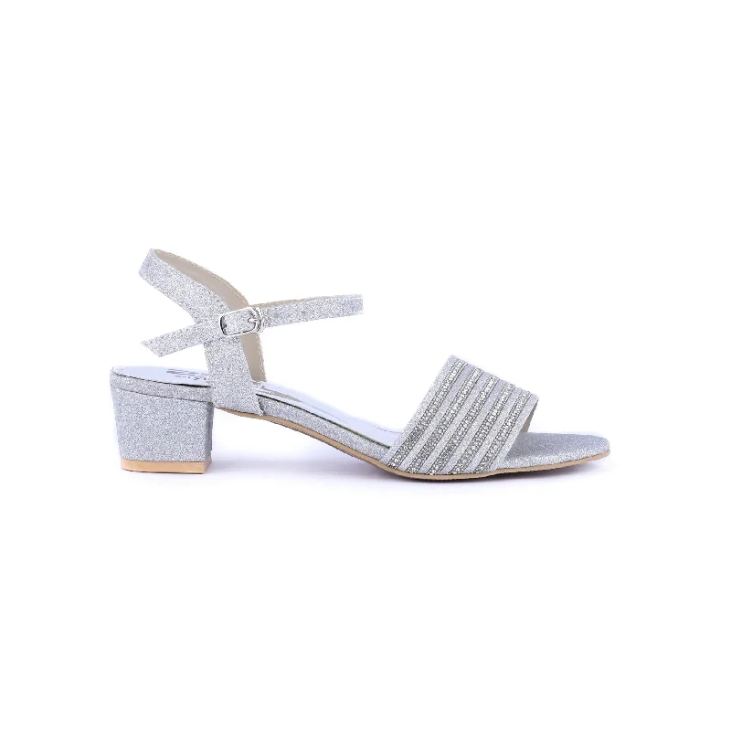 Waterproof sandals for women with durable straps and slip-resistant soles-Silver Color Fancy Sandals FN4776