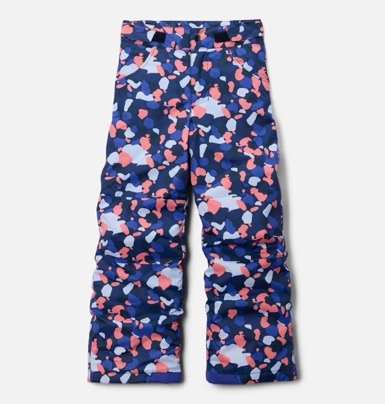 Pleated trousers pants for sophisticated gentleman charm -Girls' Starchaser Peak III Printed Pants - Collegiate Navy Winterbloom