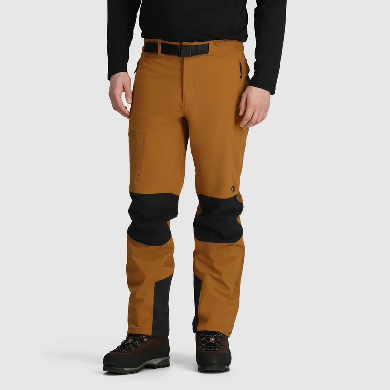 Lightweight travel pants for long flight comfort -Men's Cirque III Pants - Bronze/Black