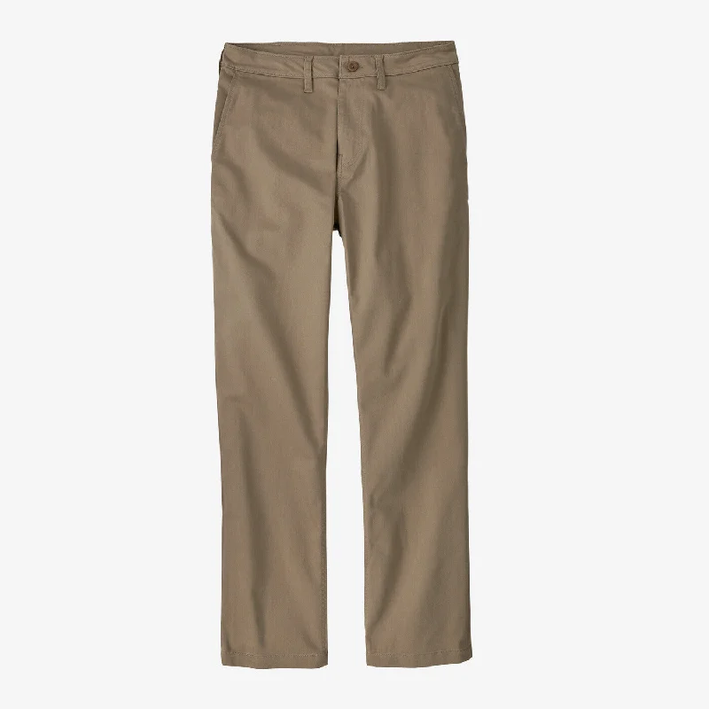 Retro bell-bottom pants for 70s-inspired fashion -Men's Twill Traveler Chino Pants (Regular) - Seabird Grey