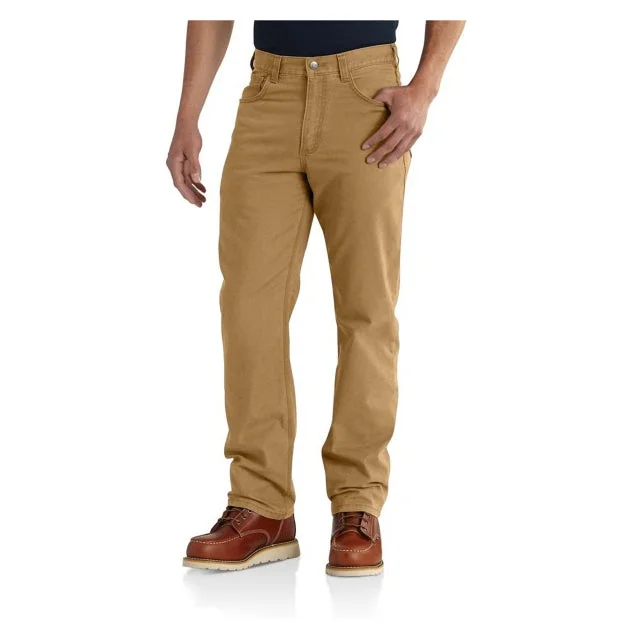 Breathable linen pants for hot summer days -Men's Rugged Flex Rigby 5-Pocket Pants