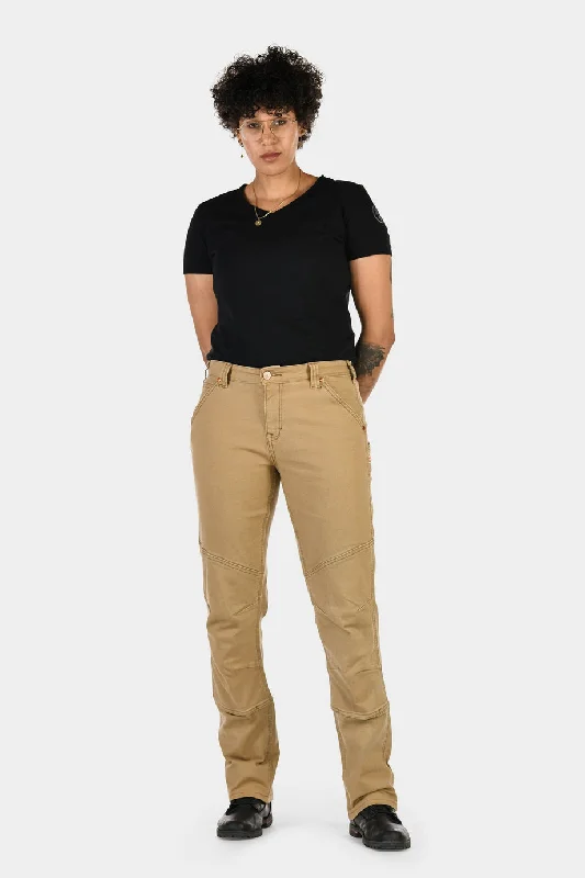 Warm flannel pants for chilly morning lounging -GO TO Stretch Canvas Pants - Sawdust Brown