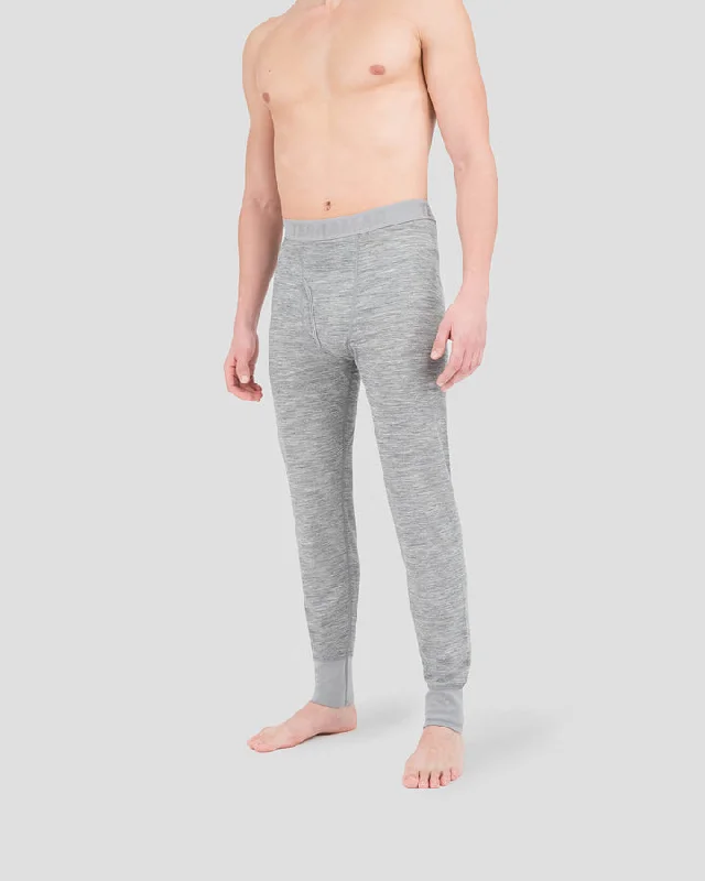 Weather-resistant pants for unpredictable climate needs -Men's Heritage 3.0 Heavyweight Merino Wool Bi-Layer Thermal Pants