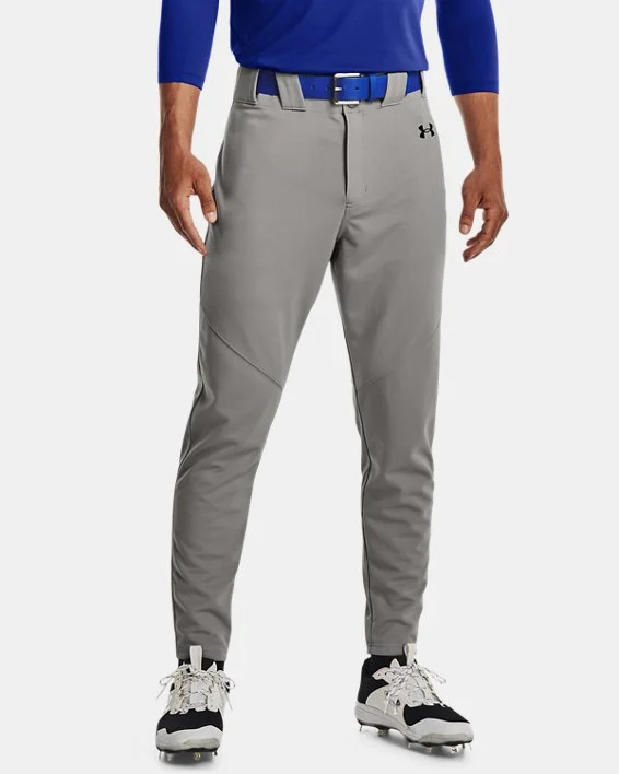 Bold patterned pants for standout fashion statements -Men's UA Utility Baseball Pants - Baseball Gray/Black