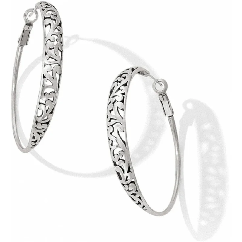 Hoop earrings with a matte finish for a sleek and sophisticated appearance-Elora Hoop Leverback Earrings