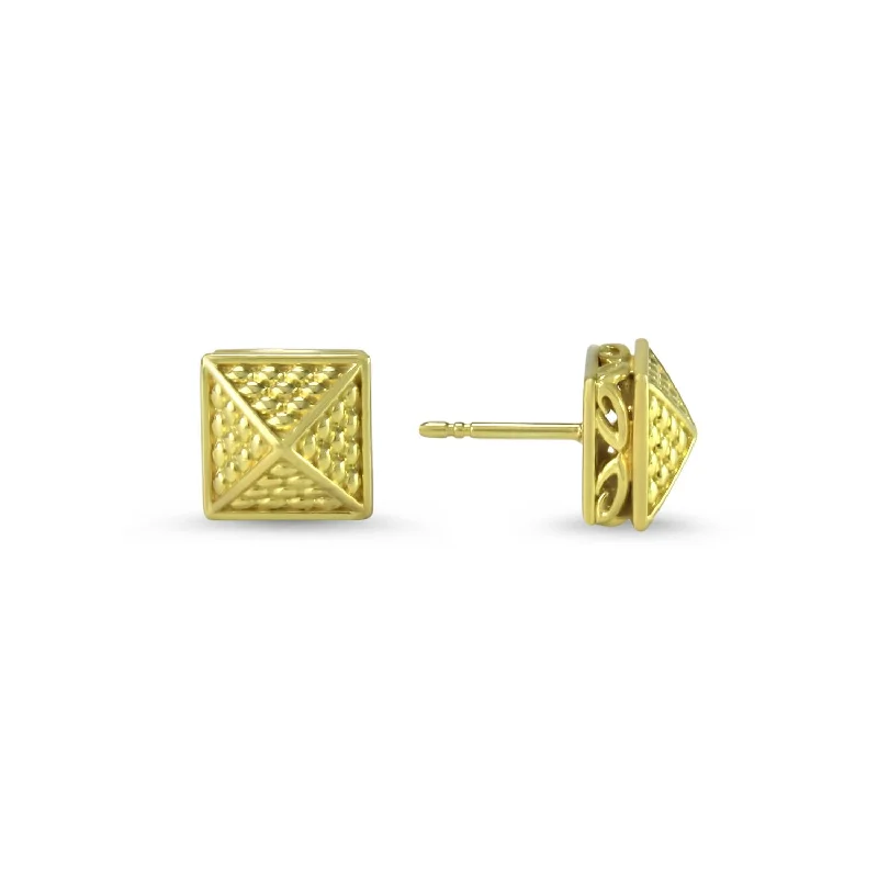 Best hoop earrings with delicate chain details for a trendy and stylish design-Possibility Python Stud Earring - 18K Gold Vermeil