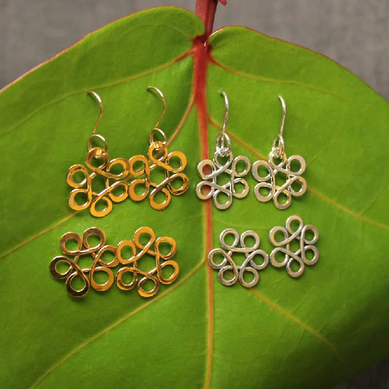 Best hoop earrings with geometric cuts for a sharp, modern appeal-Flower of Life Child Earrings