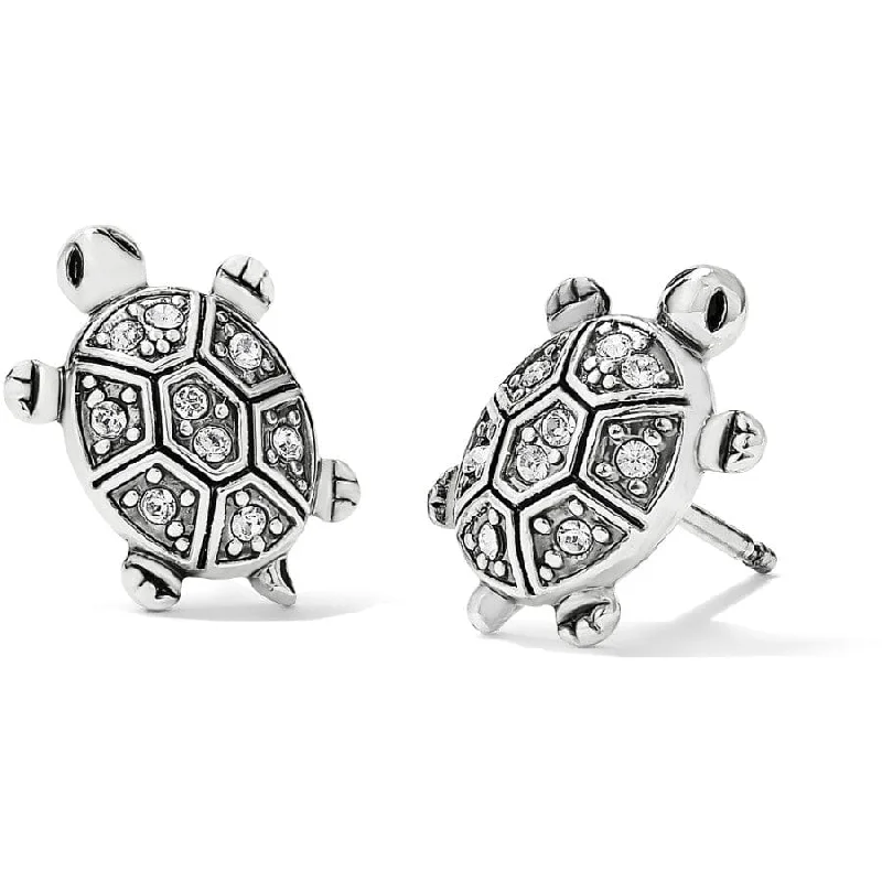 Best hoop earrings with twisted rope designs for a nautical-inspired style-Fortune Turtles Mini Post Earrings