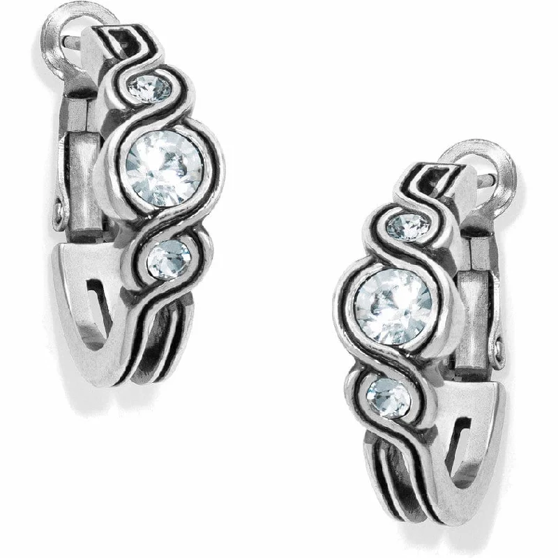 Hoop earrings with polished metal for a shiny and high-quality finish-Infinity Sparkle Hoop Earrings