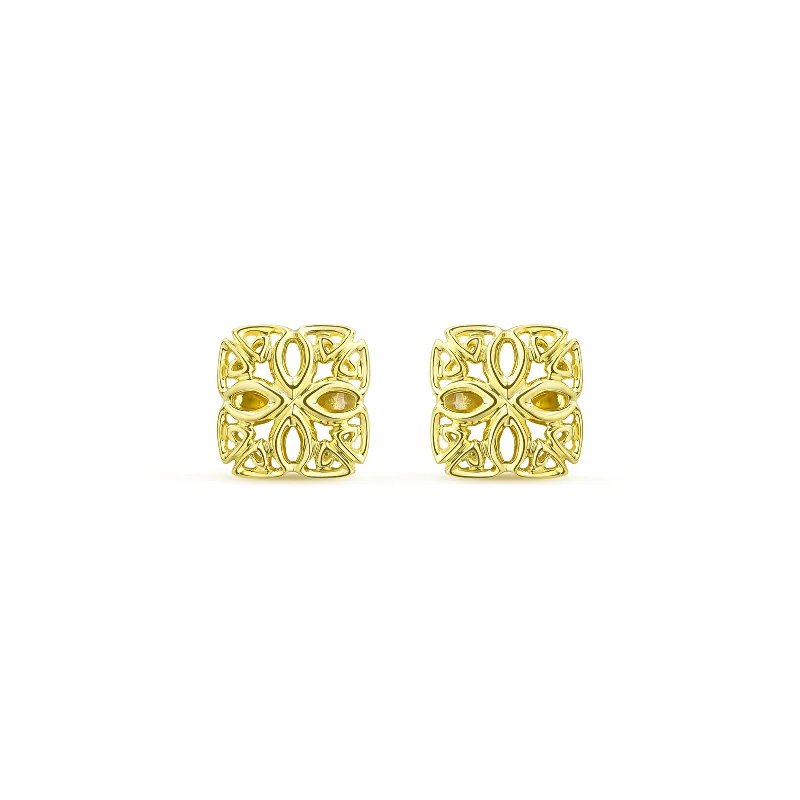 Best hoop earrings with floral designs for a feminine and delicate look-Délicat Stud Earring - 18K Gold Vermeil