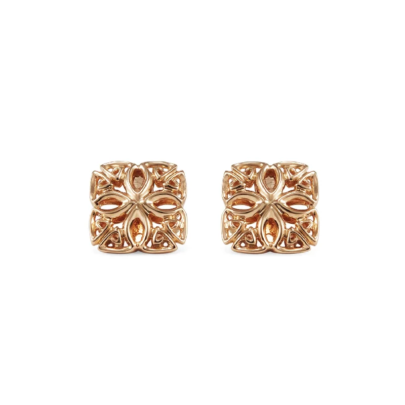 Medium hoop earrings for an everyday look with the perfect balance of style-Délicat Stud Earring - 18K Rose Gold Vermeil