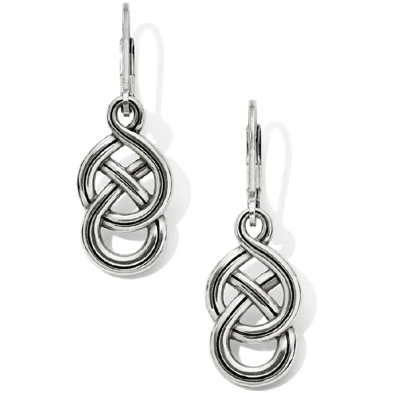 Hoop earrings with satin finishes for a smooth and elegant appearance-Interlok Braid Petite Leverback Earrings