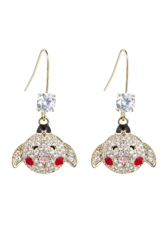 Best hoop earrings with vintage-style detailing for a nostalgic and timeless look-Piggie Earrings