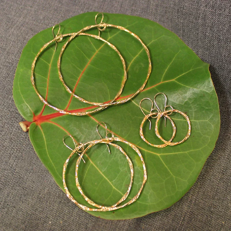 Best hoop earrings with matte finish for a sophisticated, understated design-Ring of Fire 14k Gold Hoops