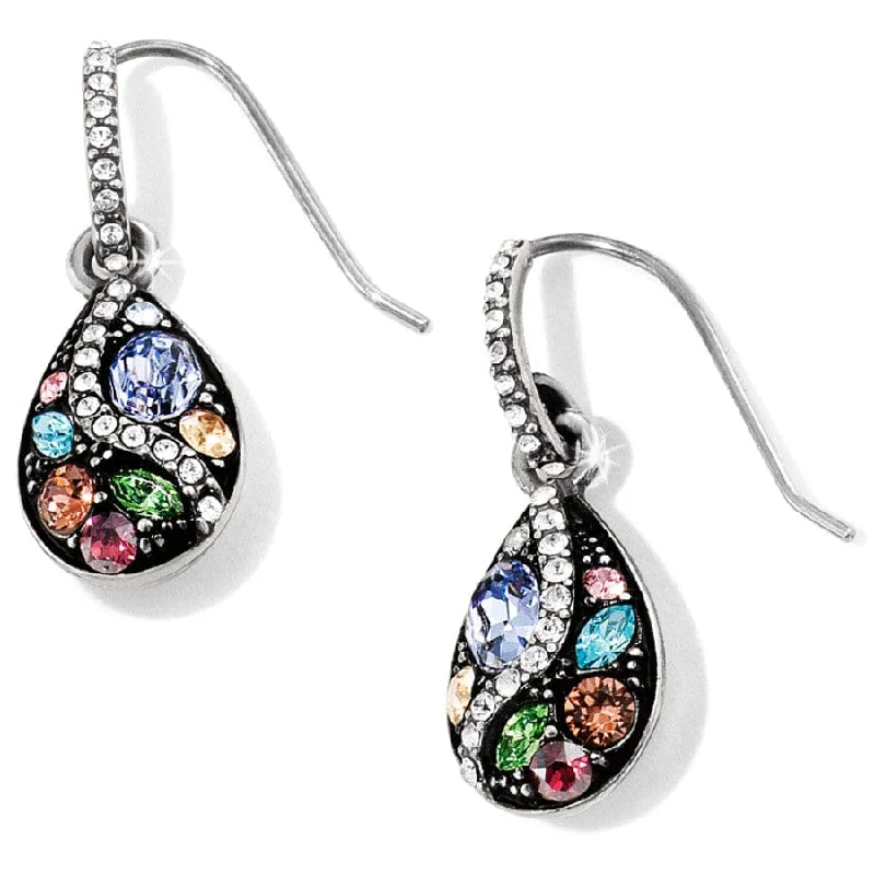 Hoop earrings with rhinestone-studded rims for a glamorous touch-Trust Your Journey French Wire Earrings