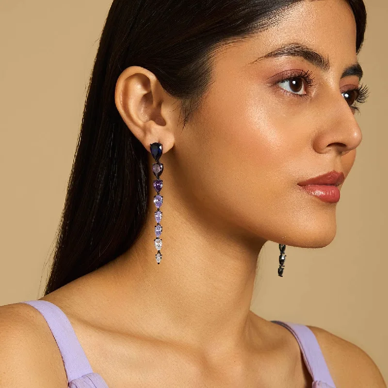 Best hoop earrings with floral designs for a feminine and delicate look-Zircon Earring 175051