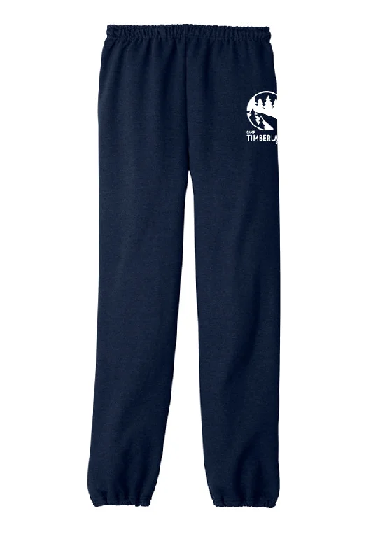 High-performance ski pants for snowy mountain slopes -Camp Timberlane Logo Cinch Bottom Sweatpants