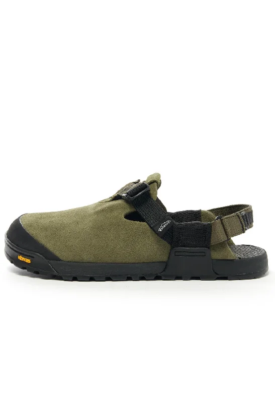 Stylish sandals for men with leather straps and simple yet sophisticated design-Bedrock Sandals Mountain Clog - Sagebrush Suede