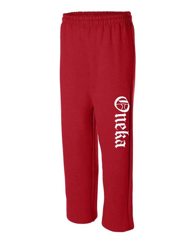 Quick-dry pants for active sports enthusiasts -Oneka Open Bottom Sweatpants