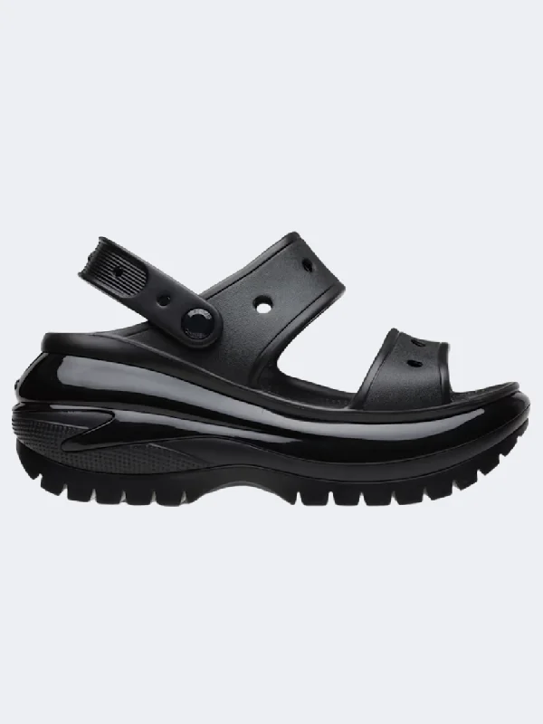 Trendy sandals for men with color-block design and durable soles for casual wear-Crocs Classic Mega Crush Women Lifestyle Sandals  Black