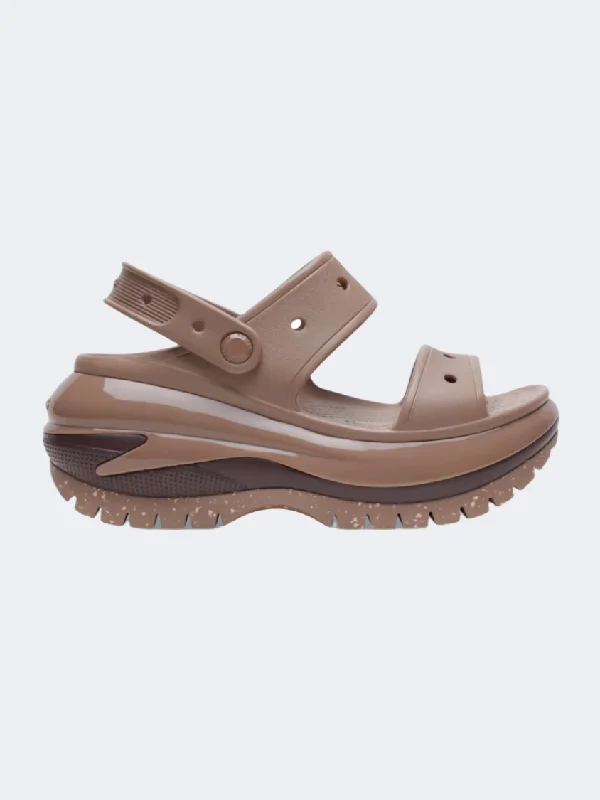 Beach sandals for men with quick-drying design and comfortable fit for vacations-Crocs Mega Crush Unisex Lifestyle Sandals Latte