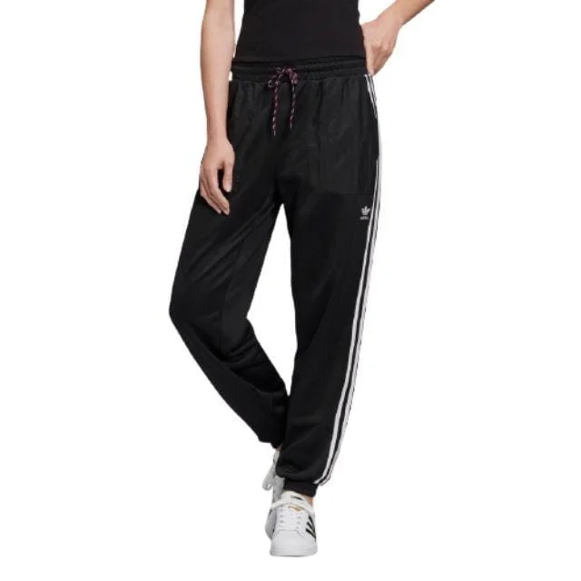 Tailored khaki pants for smart casual attire -Adidas Track Pants Women Original Pant Black Fl4098