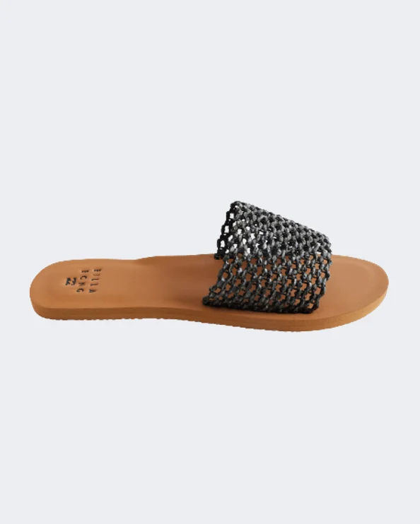 Trendy sandals for women with thong design and cushioned footbed for comfort-Billabong Siesta Women Lifestyle Sandals Black