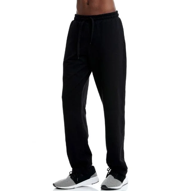 Lightweight travel pants with wrinkle-free fabric -Bodytalk Men’s regular sweatpants Black 951200-00100