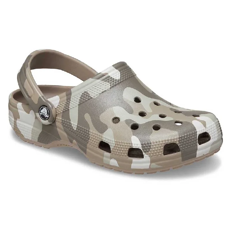 Stylish sandals for men with leather straps and durable rubber soles-Seasonal Camo Sandals