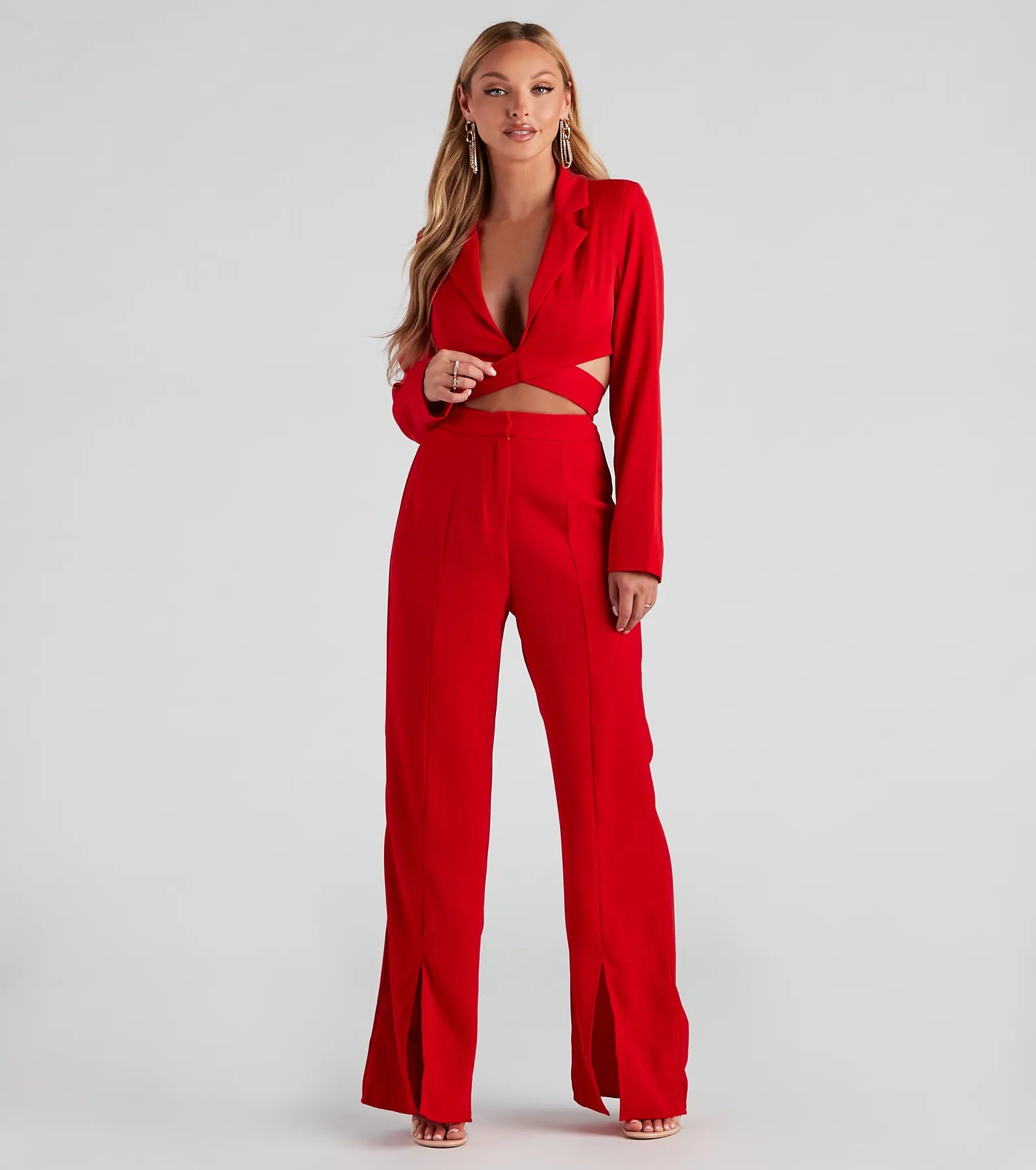 Elegant wide-leg pants for upscale dinner dates -Boss Babe Moves Trouser Pants