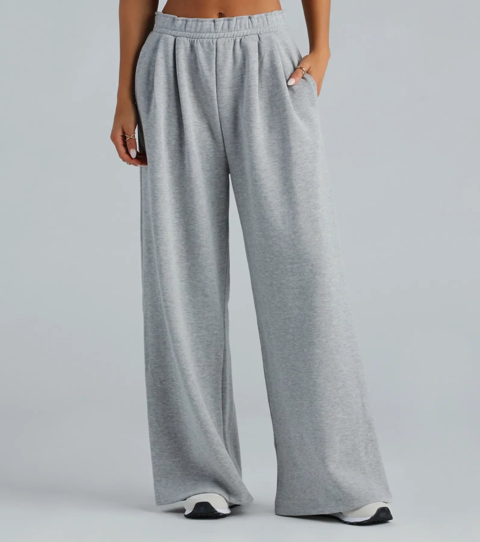 Designer skinny pants for luxury fashion flair -Favorite Trend High-Rise Oversized Sweatpants