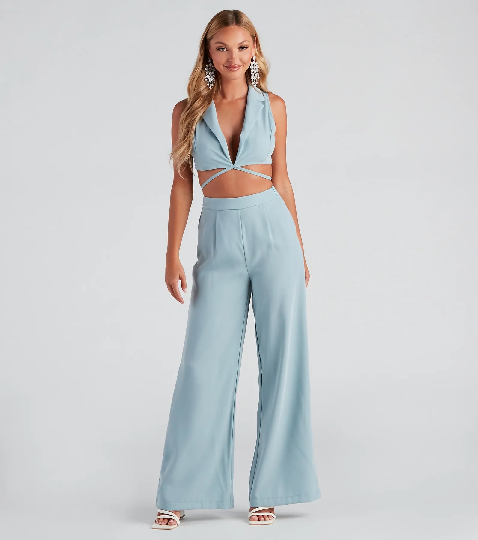 Soft stretch pants for all-day wear ease -Structured And Chic Wide-Leg Pants